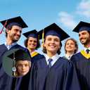 2pcs Graduation Cap Photo Charms 2025, 2 Styles Antique Graduation Cap Memorial Photo Charm Creative Tassel Personalized Custom Decoration Gifts