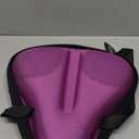 Bikeroo Comfort Bike Seat Cushion - Padded Gel Cover for Exercise, Mountain & Road Bikes, Universal Fit for Peloton & Stationary Bikes (Purple)