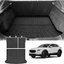 CX-30 Cargo mat - Trunk Mat for Mazda CX-30 2020-2026, All Weather Trunk Mat & Backrest Mat for CX-30 Accessories, Heavy Duty Rubber Mats, Car Accessories