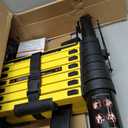 SINMEIRUN Telescoping Ladder, 16.5 FT, A Frame, 330 lbs Capacity; Yellow