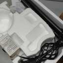 GyroVu Torchiere Floor Lamp for Living Room, LED Standing Reading Light for Bedroom with Glass Shade for Living Room Corner Bedroom Home Office,Bulbs Included (Yellow Lampshade, Glass 1 Head)