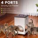 Automatic Cat Feeder for Multiple Cats,9L/40 Cups Large Capacity Gravity Cat Food Dispenser for Dry Food,Pet Feeder Station for Puppy Kitten or Rabbit