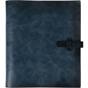 Photo Album 4x6 200 Photos, Genuine Leather Photo Albums with Writing Space with 30 Writing Paper, Travel Family Wedding Kids Graduation Ultrasound Baby Picture Album Scrapbook Photo Album Blue