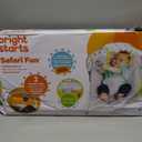 Bright Starts Baby Bouncer Soothing Vibrations Infant Seat - Removable -Toy Bar, Nonslip Feet, 0-6 Months Up to 20 lbs (Safari Fun)