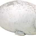 Aideal Osaka Blob Seal Plush Pillow Toy Soft Hugging Pillow Stuffed Animal Toy Doll Gifts for Kids and Adults (White)