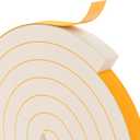 1"1" EVA Foam Strip with Adhesive Weather Stripping Tape Larger Foam Weather Stripping Strip for Large Gap Insulation (1"1", 6.5FT, White)