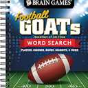 Brain Games: Football GOATS. Greatest of All Time Word Search, Spiral Bound