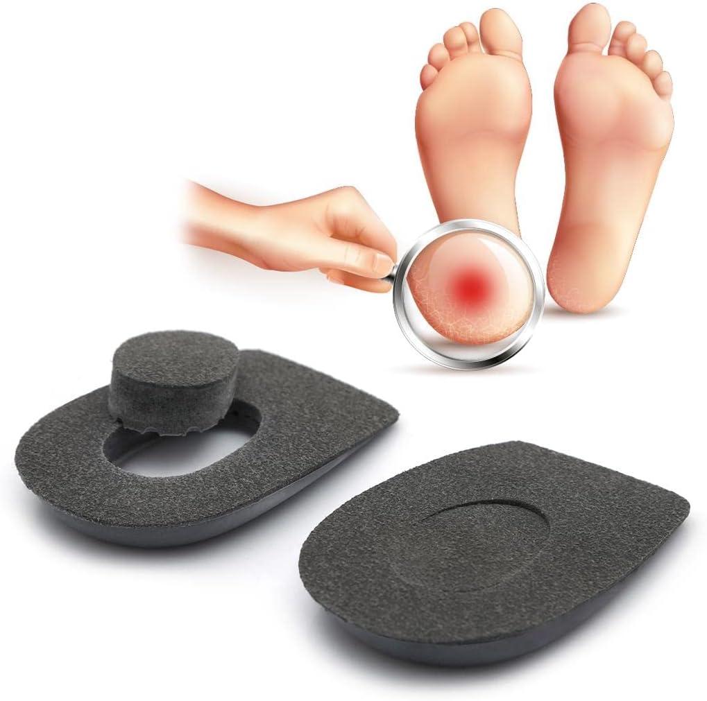 Orthopedic Heel Supports for Heel Pain Insoles for Women and Men Plantar Fasciitis (Medium, Gray)
