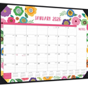 2026 Desk Calendar - Large Desk Calendar 2026, Jan. 2026 - Dec. 2026, 22" x 17", 2026 Calendar 12 Month with Corner Protectors, Desk Pad, To-Do List & Notes, Desk/Wall Calendar for Organizing - Colorful Floral