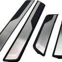 4Pcs Stainless Steel Car Door Sill Protector Trim Scuff Plate Guard Sills Scratch Protection Door Entry Guard Accessories Fit for Honda CRV HRV 2017 2018 2019 2020 2021 2022 2023 2024 2025 Sliver (SILVER)
