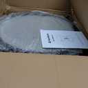 Adjustable Height Swivel Bar Stools Set of 3, 22-29 Inch Industrial Vintage Bar Counter Height Stools with Thicken Premium Bonded Leather Seats & Updated Footrests, Easy Assembly, Black