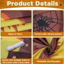 Halloween Door Decorations Large Spooky Ghost Tree Halloween Door Hanging Banner Halloweens Ghost Tree Porch Sign for Creepy Halloweens Haunted House Party Backdrop Photo Props Supply 9.4 x 9ft