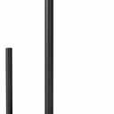 Jesginboo Paper Towel Holder Countertop, Black Kitchen Paper Towels Holder, Paper Roll Holder with Weighted Base