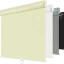 ChrisDowa Blackout Roller Shades for Window, Cordless Pull Down Blinds, 70"W x 72"H