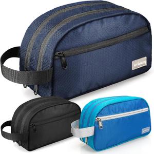 emissary Nylon Men's Toiletry Bag - Large Waterproof Shower Bag - Travel Toiletries Bag - Dopp Kitt for Men - Toiletry Bag for Men and Women - Shaving Bag for Men Travel (Blue Water-Resistant) emissary Nylon Men's Toiletry Bag - Large Waterproof Shower Bag - Travel Toiletries Bag - Dopp Kitt for Men - Toiletry Bag for Men and Women - Shaving Bag for Men Travel (Blue Water-Resistant)