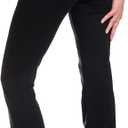 Yogipace Women's 5 Pockets Bootcut Flare Yoga Dress Pants for Work, Office & Everyday Wear, Stretch Flare Leggings, M