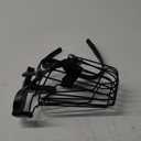 German Shepherd Dog Muzzle Metal Basket for Medium Large Dogs Adjustable Durable Leather Straps Secure Wire Mask for Biting Chewing Barking (Black, L - Size)