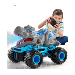 Bennol Remote Control Dinosaur Car for Boys Kids, 2.4Ghz RC Dinosaur Truck for Toddlers, Electric Hobby RC Car Toys with Light & Sound Spray Birthday for 3 4 5 6 7 8 Year olds Kids Boys