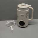 Nut Milk Maker,40oz Large Capacity Stainless Steel Automatic Soy Milk Machine for Homemade,Oat,Plant-Based Milk and Non-Dairy Beverages Almond Cow Milk Machine with Delay Start,Self Cleaning (White)