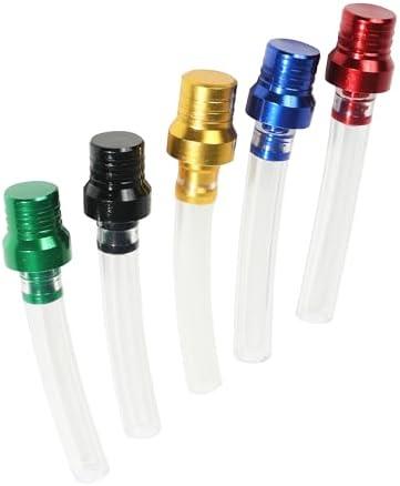 Pack of 2, ESEWALAS 5PCS Motorcycle Gas Tank Air Vent Cap, Car Accessories Breathing Tube Hose Two-Way Fuel-Saving Breather Cap for Off-Road Motorcycle, ATV, Dirt Bike