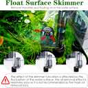 AQQA Aquariums Power Filter 74GPH,External Hang On Fish Tank Sponge Filter with Surface Skimmer,Adjustable Flowrate 3-Step Cascade Aquarium Filtration for Freshwater Saltwater 5-10 Gallon