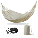 CHULIM Brazilian Double Hammock with Tree Straps,Extra Large 94x63IN,2 Persons Hammock for Backyard Patio Outdoor and Indoor,450lbs Weight Capacity,Soft Woven Cotton Fabric - Coffee Stripe
