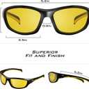 KastKing IllumiLens Night Vision Glasses, Night Driving Glasses for Men Women, Reduce Glare and Enhance Vision
