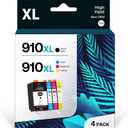 910XL Compatible Ink Cartridges Combo Pack for HP 910 XL Work with HP OfficeJet 8010 8015 8018 8022 OfficeJet Pro 8020 8025 8028 8035 (4 Pack)