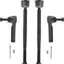 ASTAPRO - Front Tie Rod Ends for Chevy GMC Sierra Silverado 1500 Suburban Tahoe Yukon Cadillac Escalade, 4 Inner and Outer Tie Rod Ends Replacement