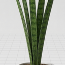 Artificial 5ft Snake Plant 59in Tall Faux Grass Plant in Pot, Indoor Outdoor Artificial Greenery for Home, Office, Wedding & Party Decor
