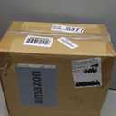 Amazon Basics 3 Ring Binders, 2 Inch, D-Ring Organizer for School, Home Office, White, 4 Pack