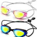 Aegend Swim Goggles Kids 3-14 Anti-Fog Leak-Proof Pool Beach Vacation
