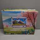 Aquarium Night Light with Rotating Castle Scene - Moving Picture Projection, White Mood Light for Bedroom/Office Decor, Unique Gift Idea