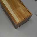 ALELION Rectangular Tissue Box Cover for 120, 160 Count Box - Acacia Wood Rectangle Tissue Box Holder - Decorative Facial Cube Tissue Box Cover for Tabletop Night Stands Bathroom Office