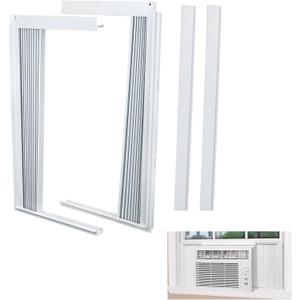 LBG Products Window Air Conditioner Side Panel and Frame Set,AC Accordion Filler Kit,Fits Most 15000BTU Window Air Conditioners