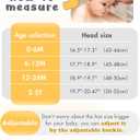 Baby Sun Hat for Boy Girl Toddler Summer Bucket Hat Kids Sun Protection Beach Hat Cotton Baby Hats (12-24 Months, White)