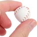 2 Sets DIY Miniature Baseball Bat Glove Ball Set, Decorative Dollhouse Accessories Photography Props (Khaki)