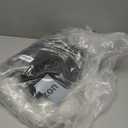 Xscape Women's Techno Scuba Criss Cross Halter Neck Ruffle Floor Length Dress, 4 Petite, Black 