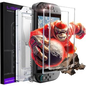 LISEN 1-Pack Screen Protector for Nintendo Switch 2 [2025 Upgrade] (ANTI-GLARE & Auto Alignment Kit) Tempered Glass, Accessories, Switch2 [Longest Durable] Full Coverage switch 2 HD Clear, 1 Pack