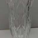 Amlong Crystal Large Size Clear Floral Vase 12 inches High (6 inch Top and 3 inch Bottom)