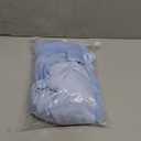 AIMJCHLD 0-6T Baby Girls V Backless Flower Dress Pageant Party Wedding Gown Dresses with Hair Bow (3-4T, Light Blue)