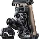 Lamicall Motorcycle Phone Mount Holder - [Metal Extension Arm] [Dual Vibration Dampener] Bike Cell Phone Mount, Bicycle Handlebar Phone Clamp, Gifts for iPhone 16 15 14 Pro Max, 4.7-6.7" Phones