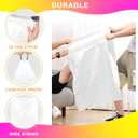 3 x 4 Gallon Drawstring Trash Bags,120 Count White