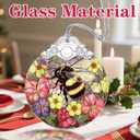 2 x Christmas Ornament, Christmas Decoration, Stained Glass Ornament, Heirloom Keepsakes, Holiday Ornaments, Holiday Presents, Unique Xmas Gifts, Gift Exchange Ornaments, Gift Idea - Bee