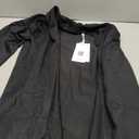 Women's Oversized Open Front Draped Pockets Knit Cardigan Pullover Black L