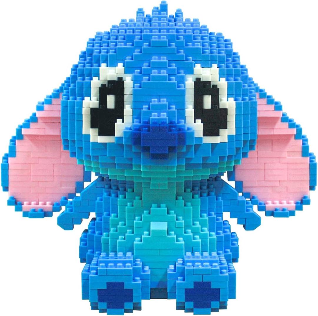 Building Bricks 1700+ Pieces Set - Classic Cartoon Characters Building Blocks - Mini Building Block for Boys Girls & Adults (Blue)