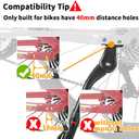 Sataway Bike Kickstand - Adjustable, Aluminum Alloy Strong Rear Mount Bicycle Kick Stand for 24-29 inch Electric & Mountain Adult Bike(40mm only)
