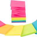 7 x (12 Pack) Pop-up Sticky Notes 3x3 in,Bright Colors Super Sticking Power Memo Pads, 6 Colors, Strong Adhesive
