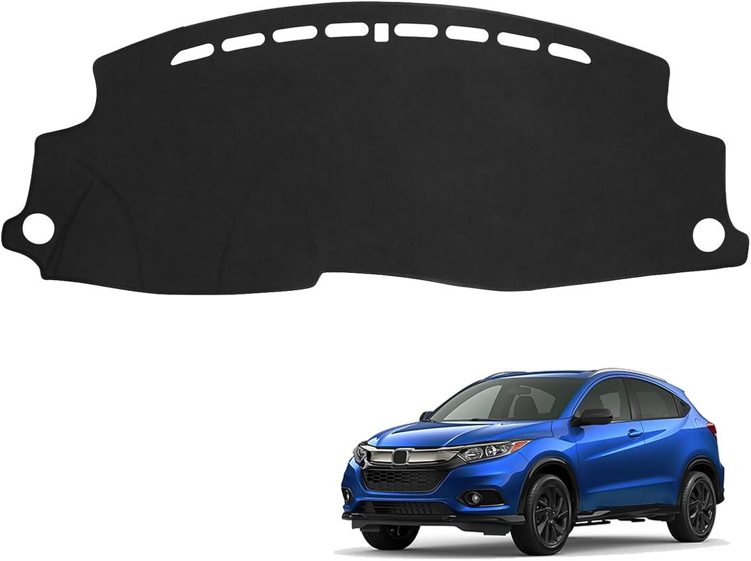 Black Dashboard Dash Board Cover Mat Carpet for Honda HRV 2016-2022 Accessories Dash Cover Flannel Material Dash Mat Sunshade