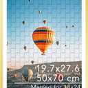 JCJMY 19.7x27.6 Puzzles Frame for 50x70 cm Puzzles Poster Photo Picture, Display 18x24 with Mat or 19.7 x 27.6 without, Wall Hanging 19.7 by 27.6 inch 1000 Pieces Puzzles Frame, Gold